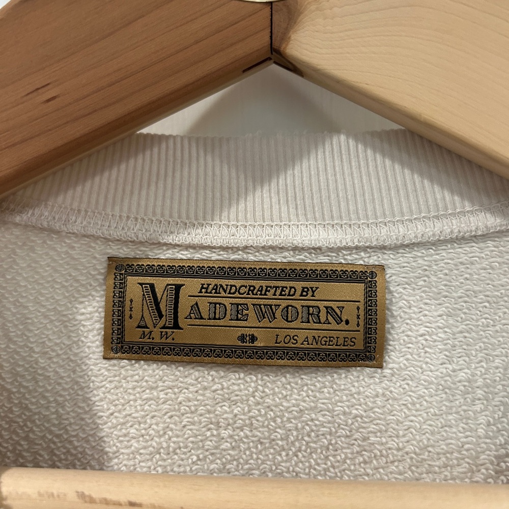 MadeWorn Cream and Green Ramones Sweatshirt - Picture 4 of 4